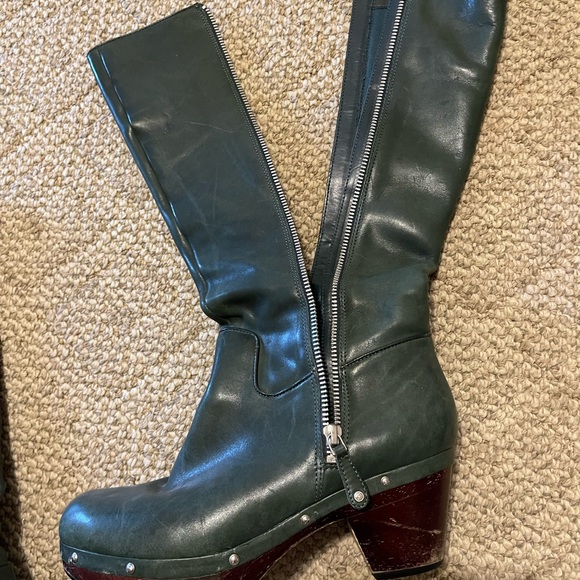 RARE…Rockport Adiprene by Adidas genuine leather green boots - Picture 9 of 12